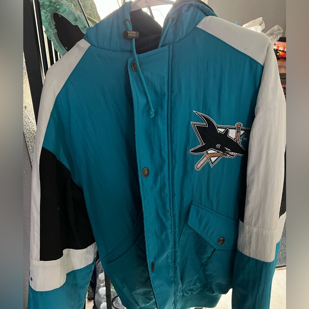 1990s L Sharks jacket hockey